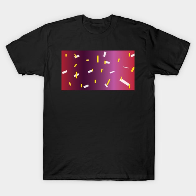 Reddish gradient pattern T-Shirt by Nosa rez